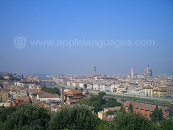 La vue de la Piazzale Michelangelo