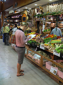 Pratique de l'italien au marché local