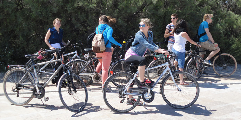 Visite en vélo organisée