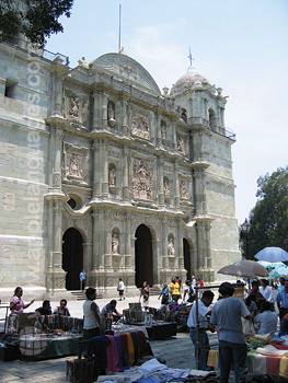La cathédrale à Oaxaca