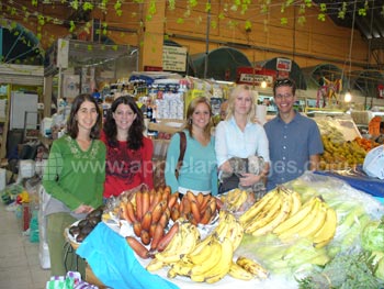 Visite au marché local