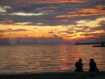 Coucher de soleil sur Trieste
