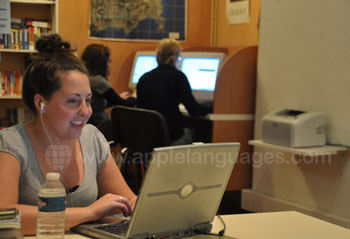 La salle informatique de l'école