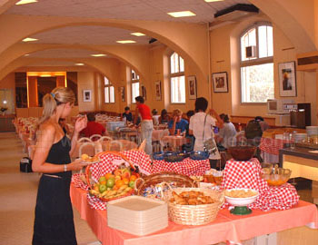 La cafétéria du campus