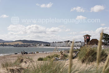 La plage d'Exmouth