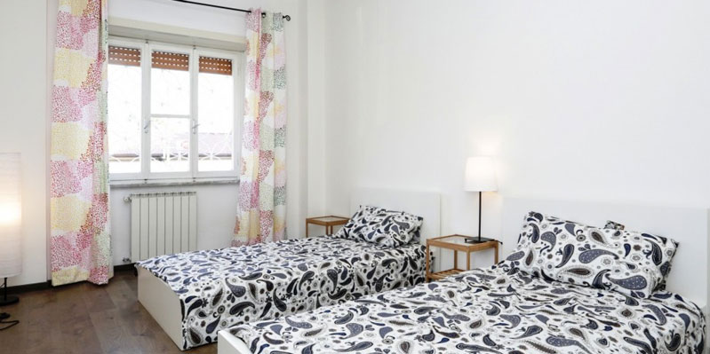 Chambre double dans un appartement en colocation