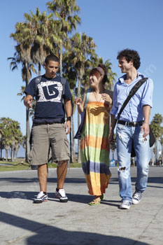 Des étudiants à la découverte de Venice Beach