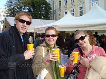 Des étudiants à la découverte de Kiev