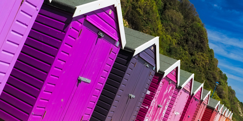 Cabines de plage à Bournemouth