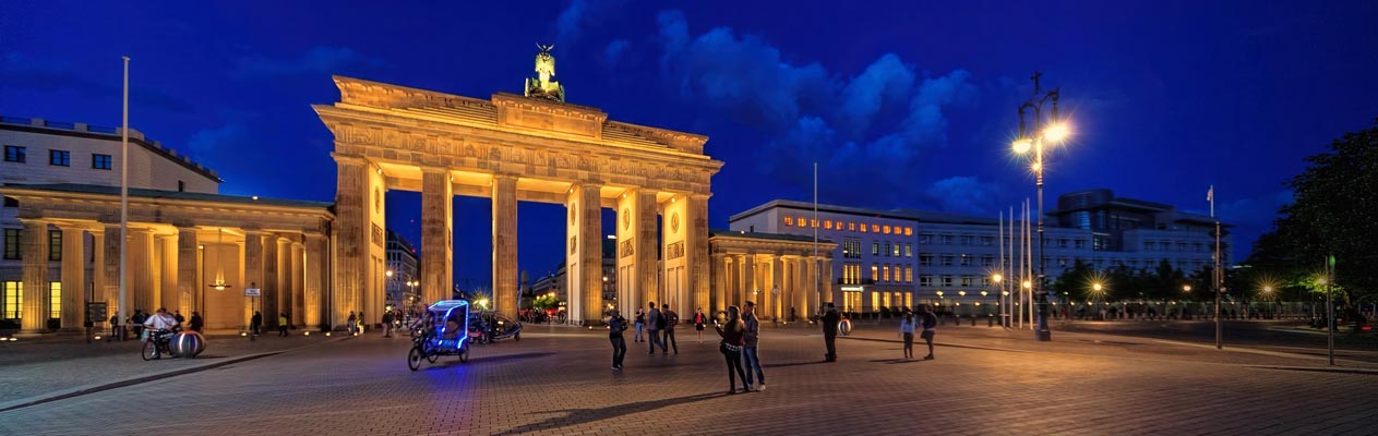 Porte de Brandenbourg la nuit, Berlin