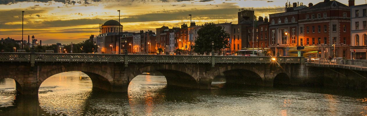 Dublin au crépuscule, Irlande