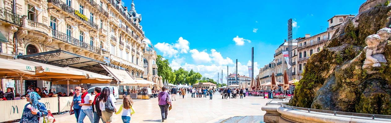 Place de la Comédie à Montpellier, France