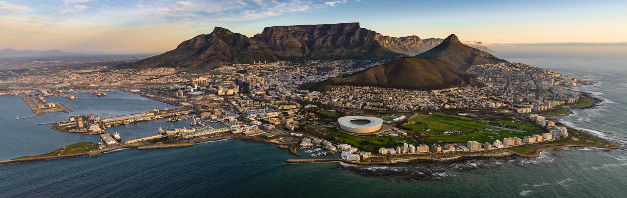 Le Cap et la montagne de la Table Mountain, Afrique du Sud