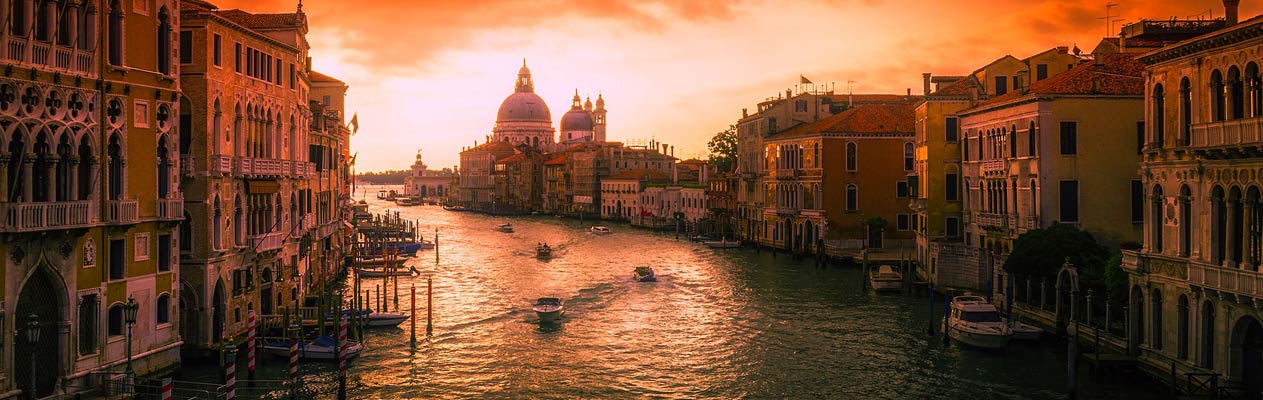 Coucher de soleil à Venise, Italie